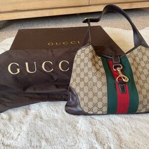 Gucci Dark Brown Leather Interior Bag